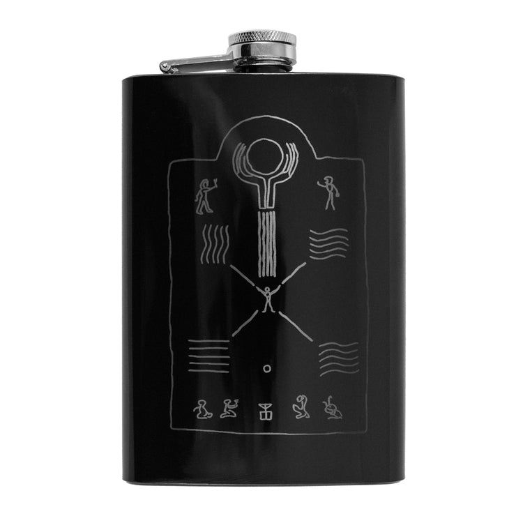 8oz BLACK Elements Flask