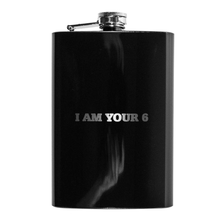 8oz BLACK I Am Your 6 Flask