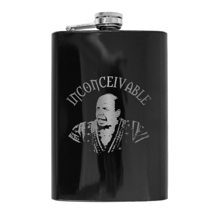 8oz BLACK Inconceivable Flask