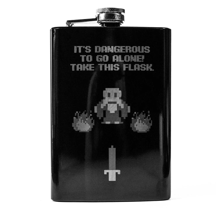 8oz BLACK Take This Flask