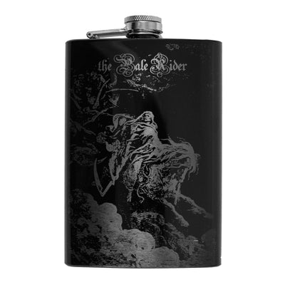 8oz BLACK The Pale Rider Flask
