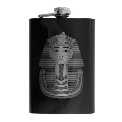 8oz BLACK Tutankhamun Flask