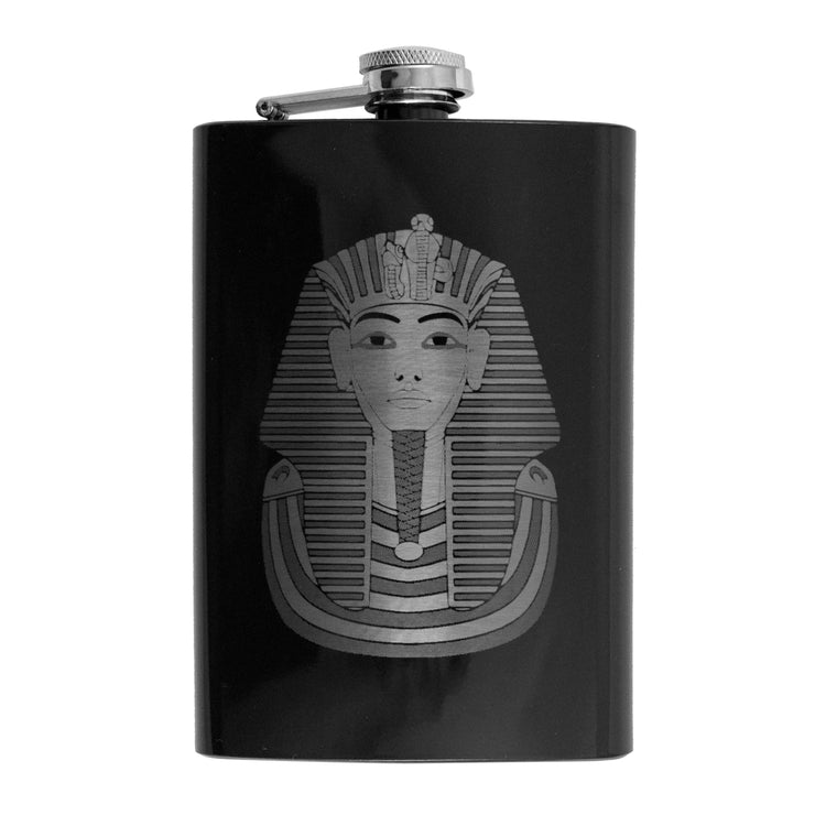 8oz BLACK Tutankhamun Flask