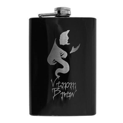8oz BLACK Venom Brew Flask