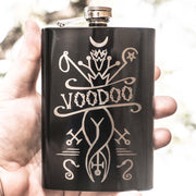 8oz BLACK Voodoo Flask