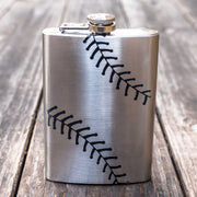 8oz Baseball Stainless Steel Flask