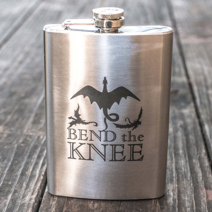 8oz Bend the Knee Flask