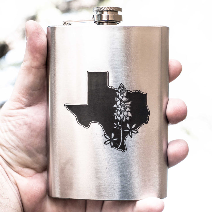 8oz Bluebonnet - Texas Flask