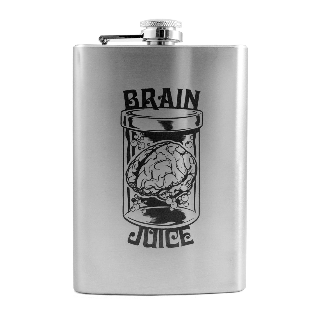 8oz Brain Juice Stainless Steel Flask 8oz Brain Juice Stainless Steel Flask