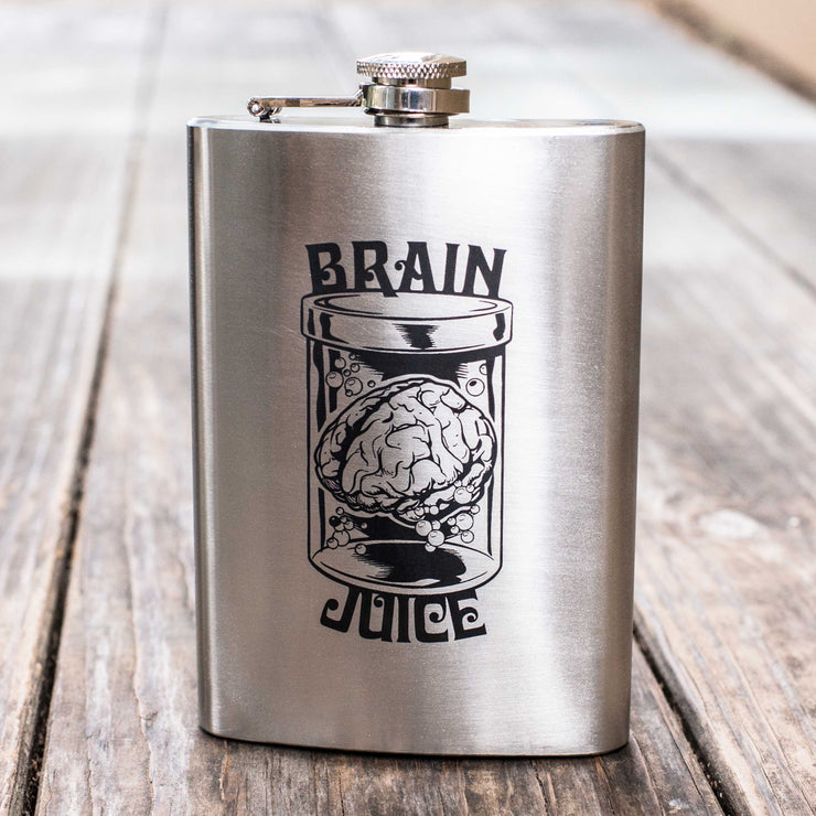 8oz Brain Juice Stainless Steel Flask
