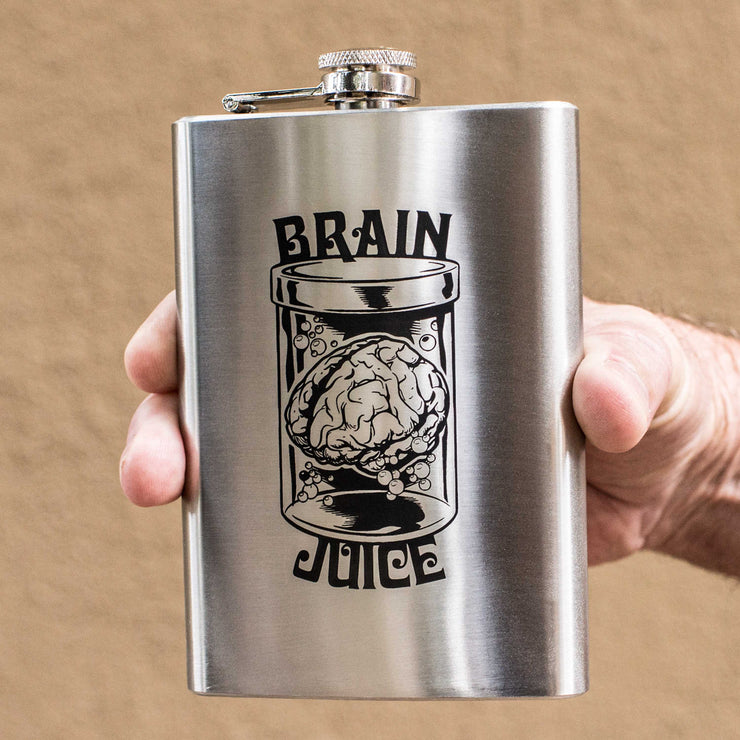 8oz Brain Juice Stainless Steel Flask