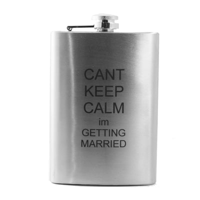 8oz Can't Keep Calm I'm Getting Married Flask