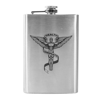 8oz Chiropractic Stainless Steel Flask