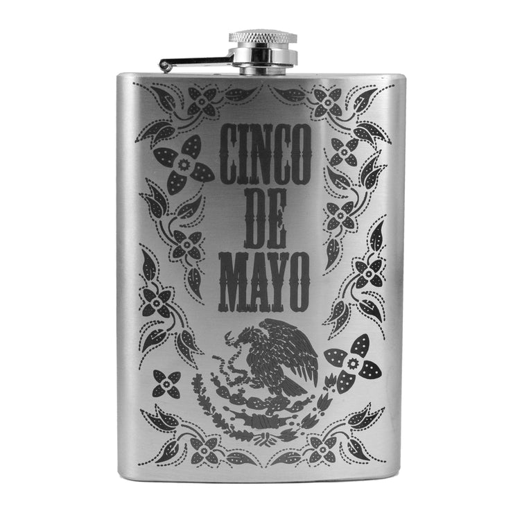 8oz Cinco De Mayo Stainless Steel Flask