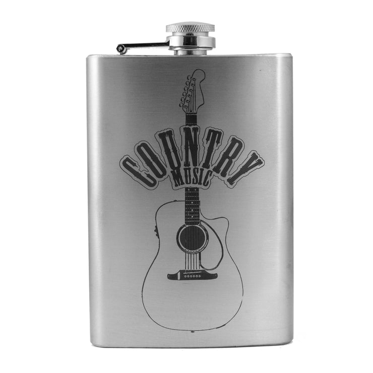 8oz Country Music Flask Guitar Novelty