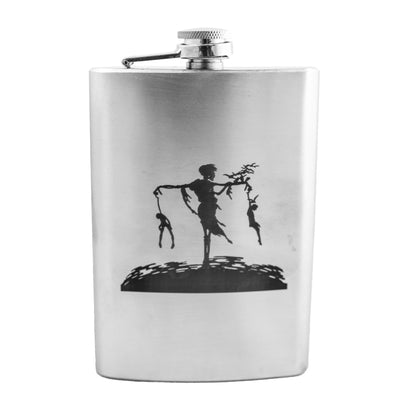 8oz Death on the Gallows Stainless Steel Flask