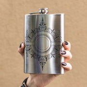 8oz Decorative Design Stainless Steel Flask