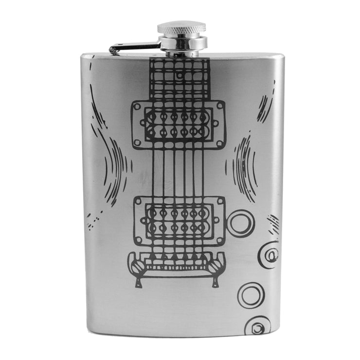 8oz Electric Guitar Stainless Steel Flask