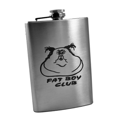 8oz Fat Boy Club Stainless Steel Flask