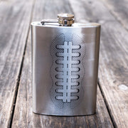 8oz Football Stainless Steel Flask
