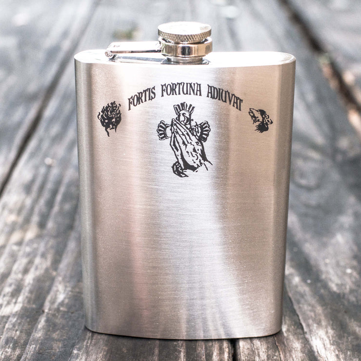 8oz Fortis Fortuna Adiuvat Flask