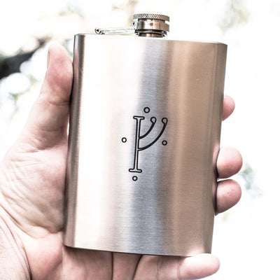 8oz G Rune Stainless Steel Flask