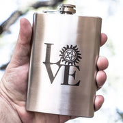 8oz Geek Love Collection - Anti-Possession Flask Laser Engraved