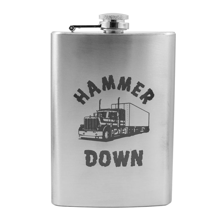 8oz Hammer Down Stainless Steel Flask