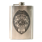 8oz Hawkins Chief of Police Flask