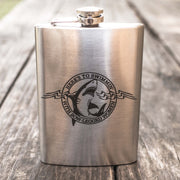 8oz Here's to Swimmin with Bowlegged Women Flask