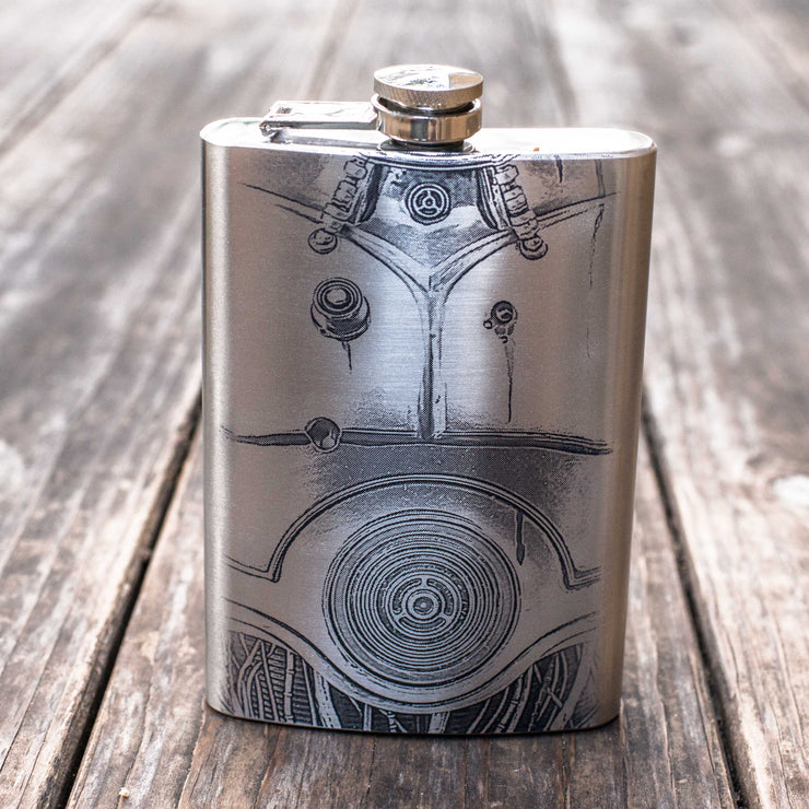 8oz Human Cyborg Relations Stainless Steel Flask