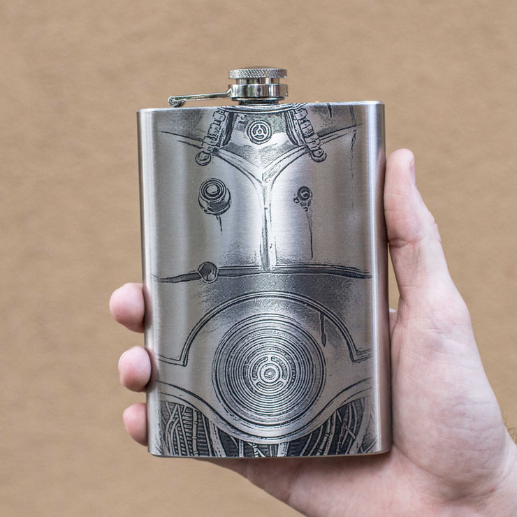 8oz Human Cyborg Relations Stainless Steel Flask