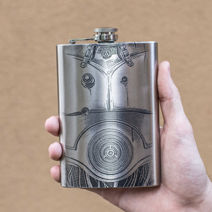 8oz Human Cyborg Relations Flask