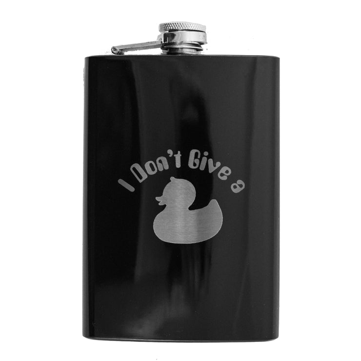 8oz BLACK I Don't Give a Duck Flask