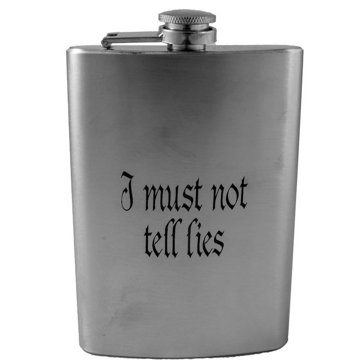 8oz I Must Not Tell Lies Stainless Steel Flask
