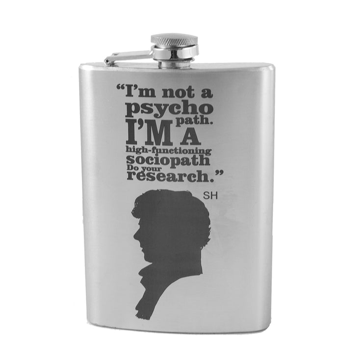 8oz Im Not a Psycho Stainless Steel Flask