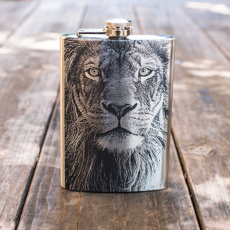 8oz King of the Jungle Flask