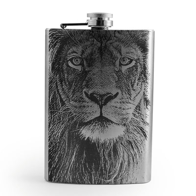 8oz King of the Jungle Stainless Steel Flask