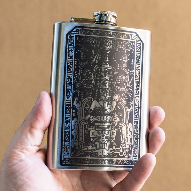 8oz Mayan Astronaut Flask
