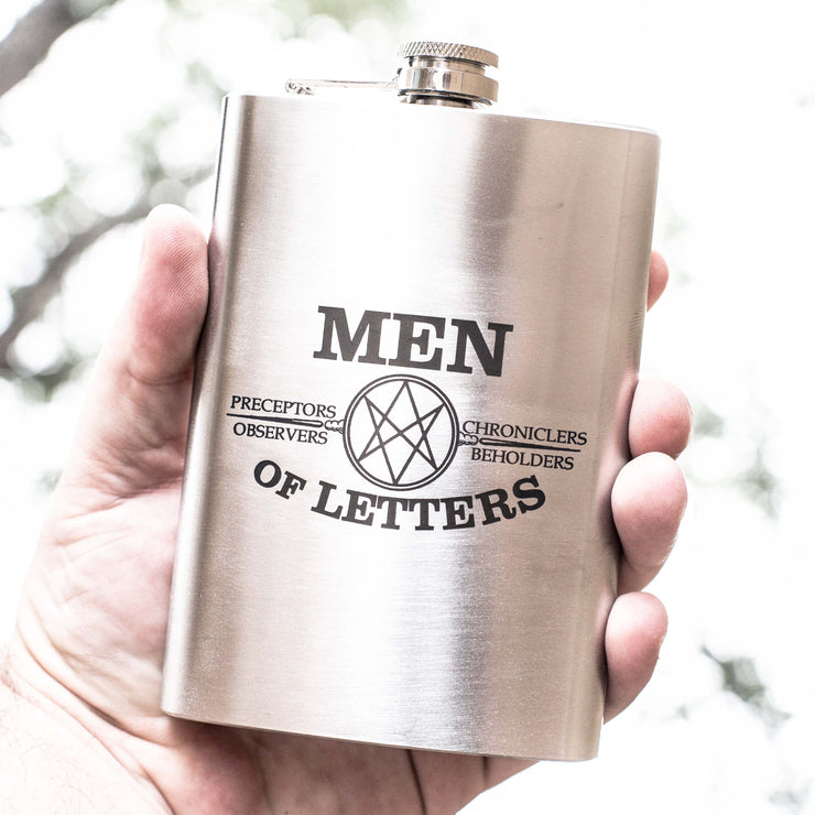 8oz Men of Letters Flask
