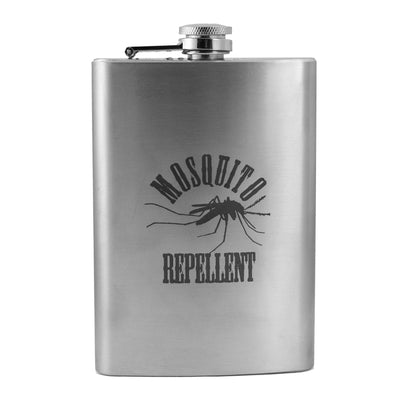 8oz Mosquito Repellent Stainless Steel Flask