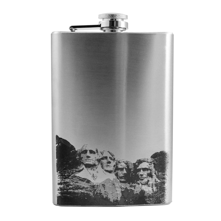 8oz Mt. Rushmore Flask
