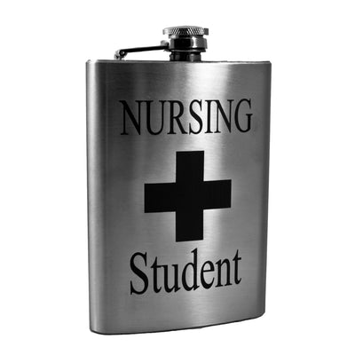 8oz Nursing Student Flask
