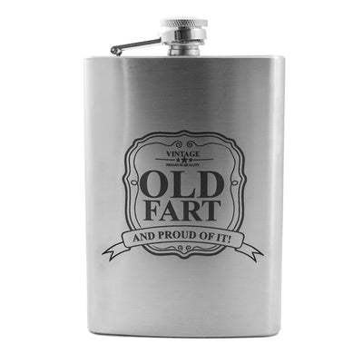 8oz Old Fart Stainless Steel Flask
