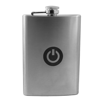 8oz Power Stainless Steel Flask