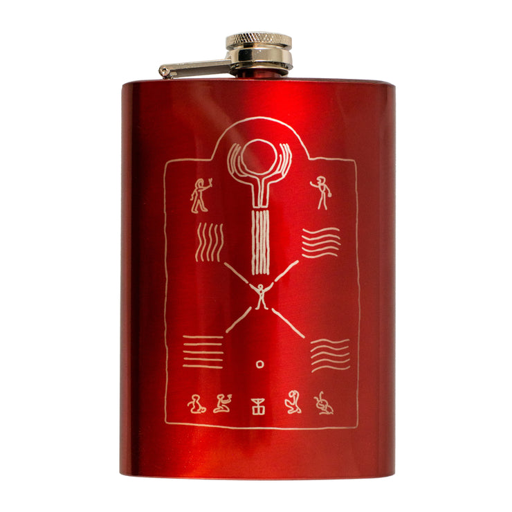 8oz RED Elements Flask