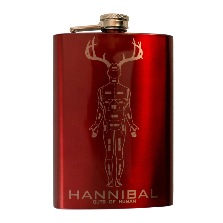 8oz RED Hannibal Flask