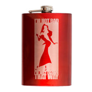 8oz RED I'm Not Bad Flask