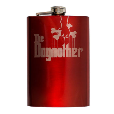 8oz RED The Dogmother Flask