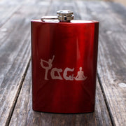 8oz RED Yoga Flask